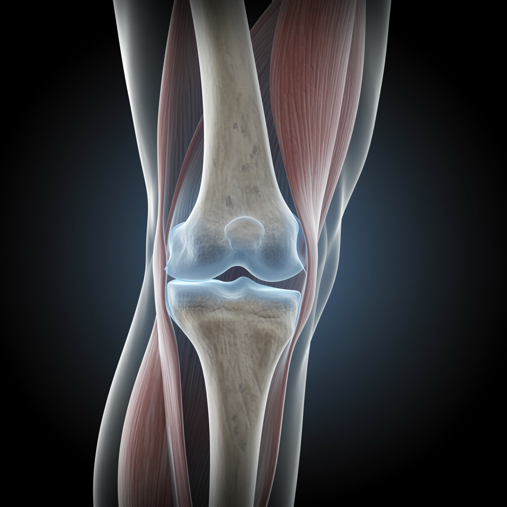 Anatomy of a healthy knee joint